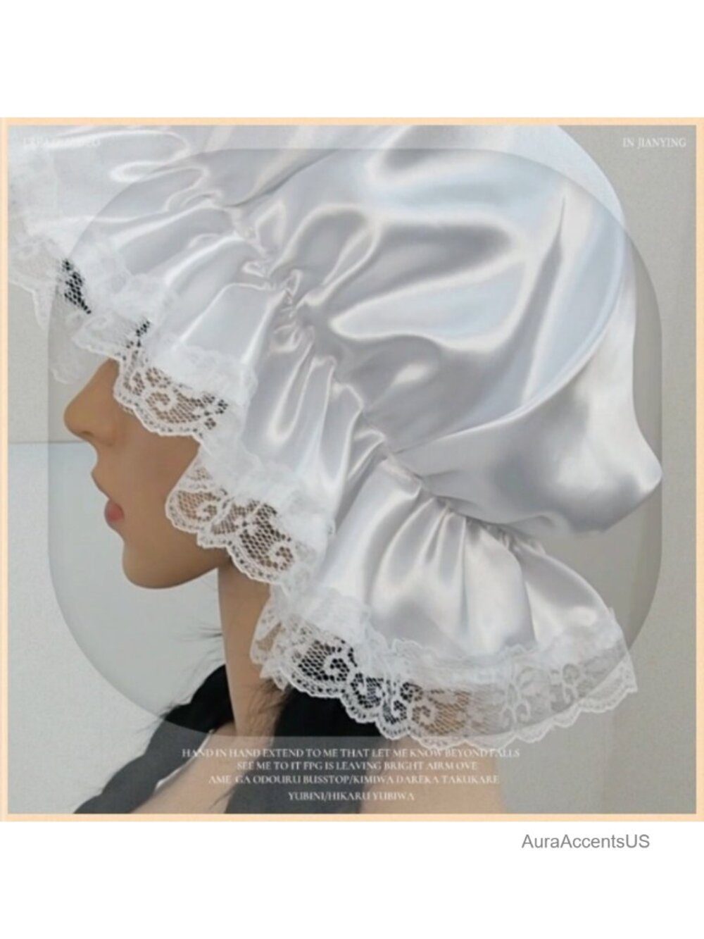 Pioneer Bonnet Colonial Peasant Hat Prairie Cap Nightcap Maid Cosplay - Picture 6 of 6